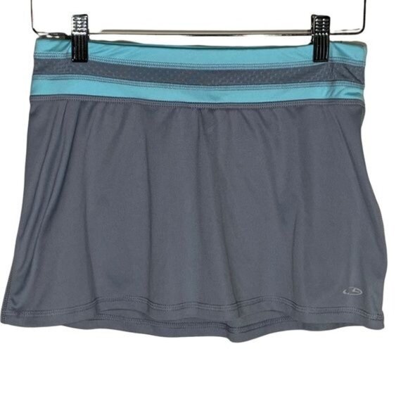 Champion Duo Dry Active Skort XS Gray Blue Tennis Running Gym Skirt - Picture 1 of 13